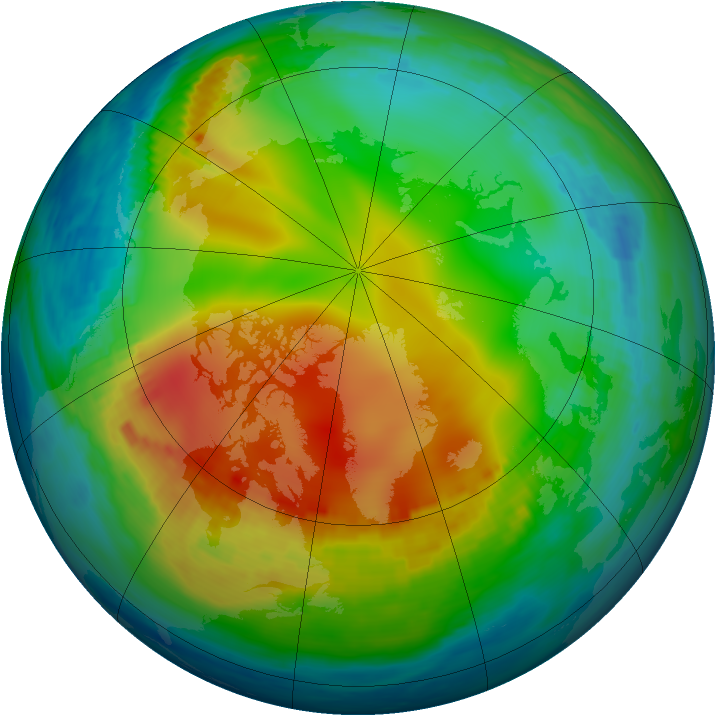 Arctic ozone map for 04 December 1979